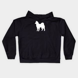 Alaskan Malamute Silhouette Kids Hoodie